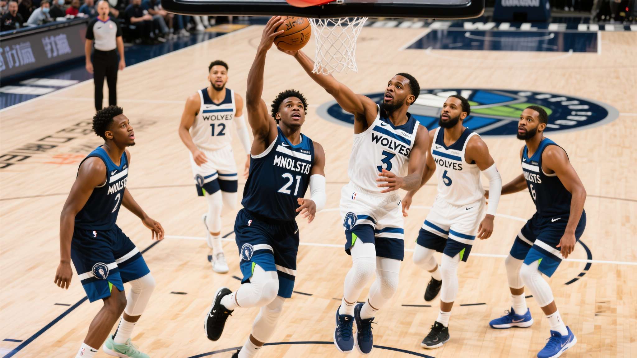 森林狼你太狠了，加时赛打疯了，创造80年NBA独一无二的纪录